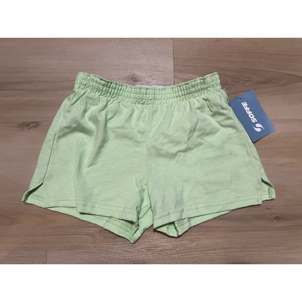 NWT Soffe‎ Athletic Shorts Youth Size Medium Girls With Elastic Waist Mint Green